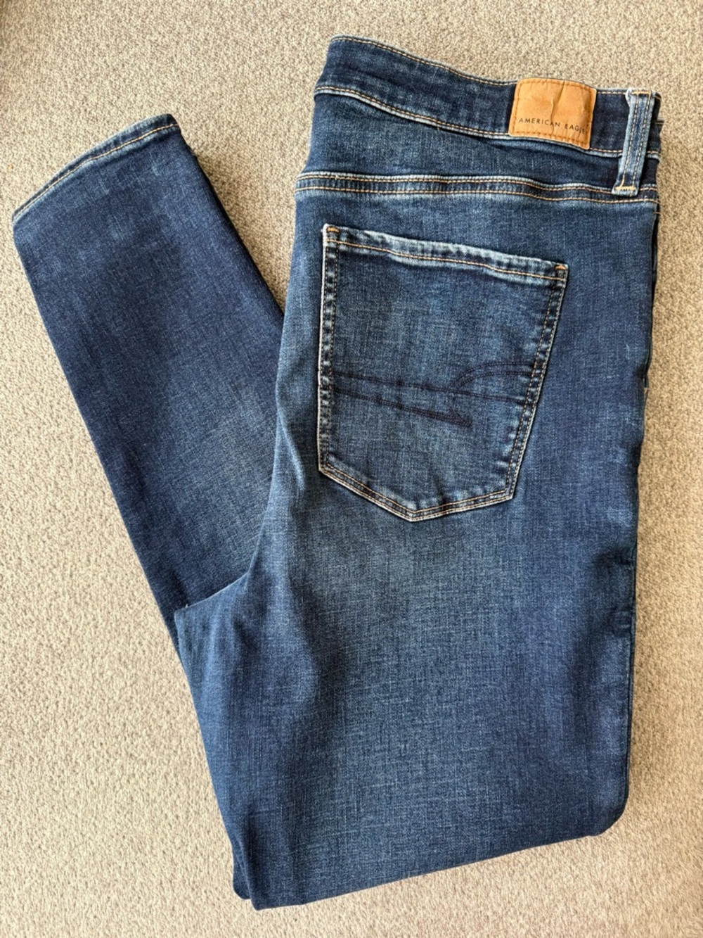 American Eagle Super High Rise Jegging Dark Wash Jeans